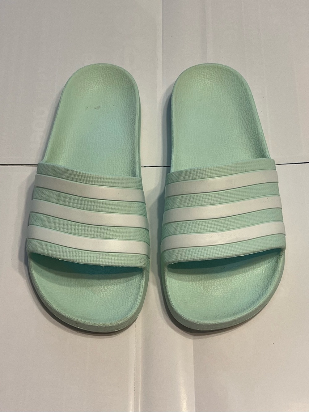 Mint Green Waterproof Adidas Slide Sandals